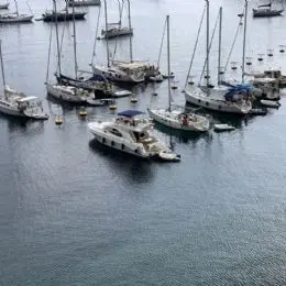 Bootsliegeplätze außerhalb des Hafens